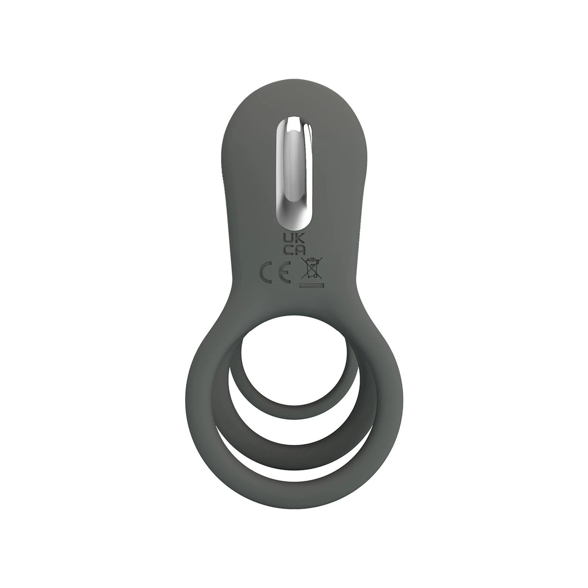 Anello fallico Master licking Memory 12 funzioni – vibrante, grigio | Pretty Love