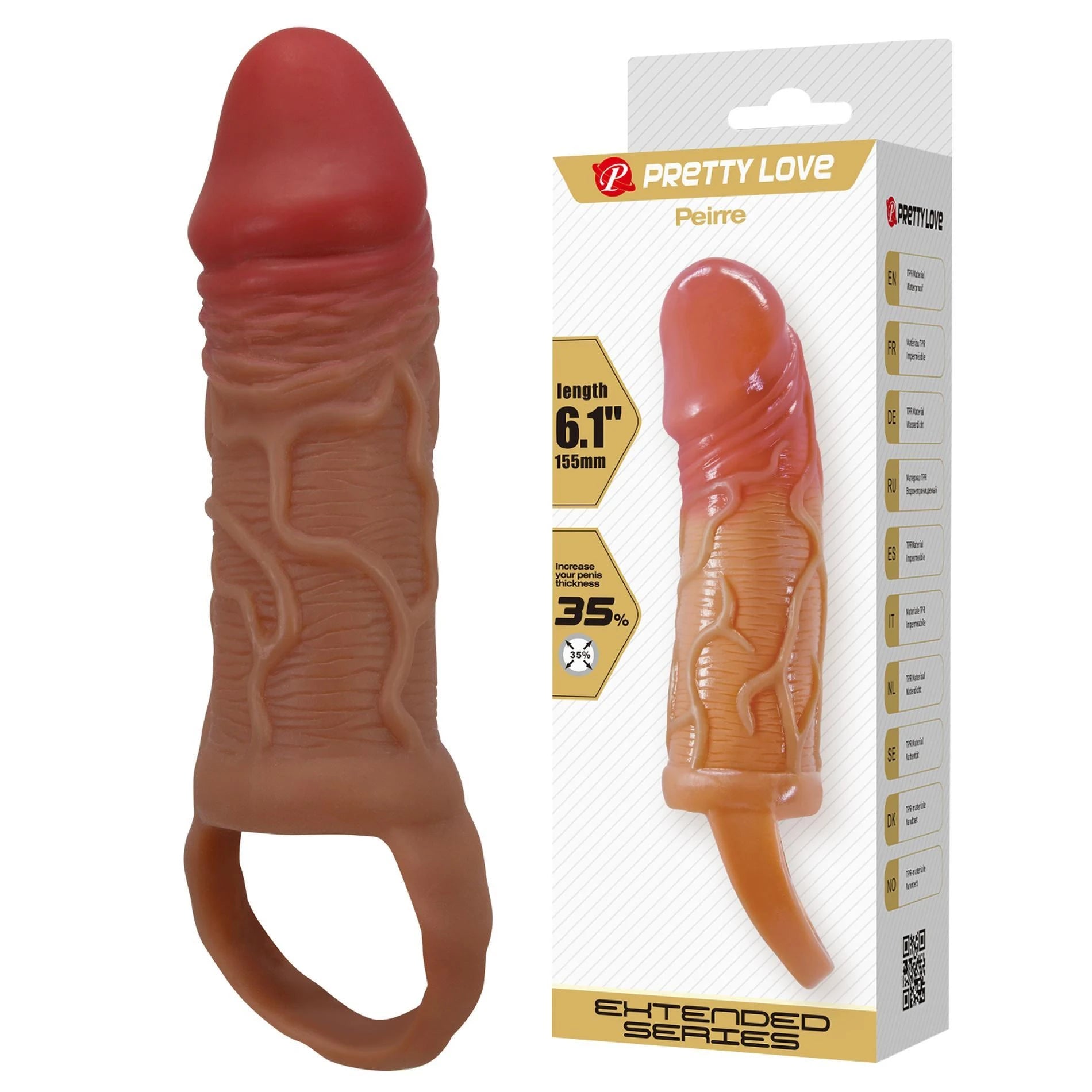 PRETTY LOVE - Pierre, 15,5 cm, TPR, Waterproof