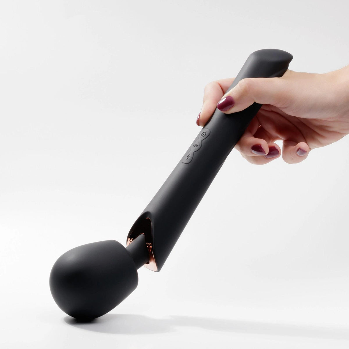 Massajador wand Holly 10 funções – recarregável, preto | Crushious