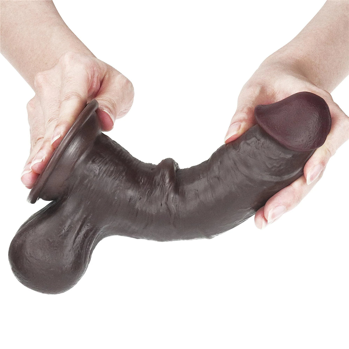 Realisztikus dildó Layer Whole Testicle 19.5 cm – tapadókorongos, vibrációs, testszínű 10-LV317015 | Lovetoy