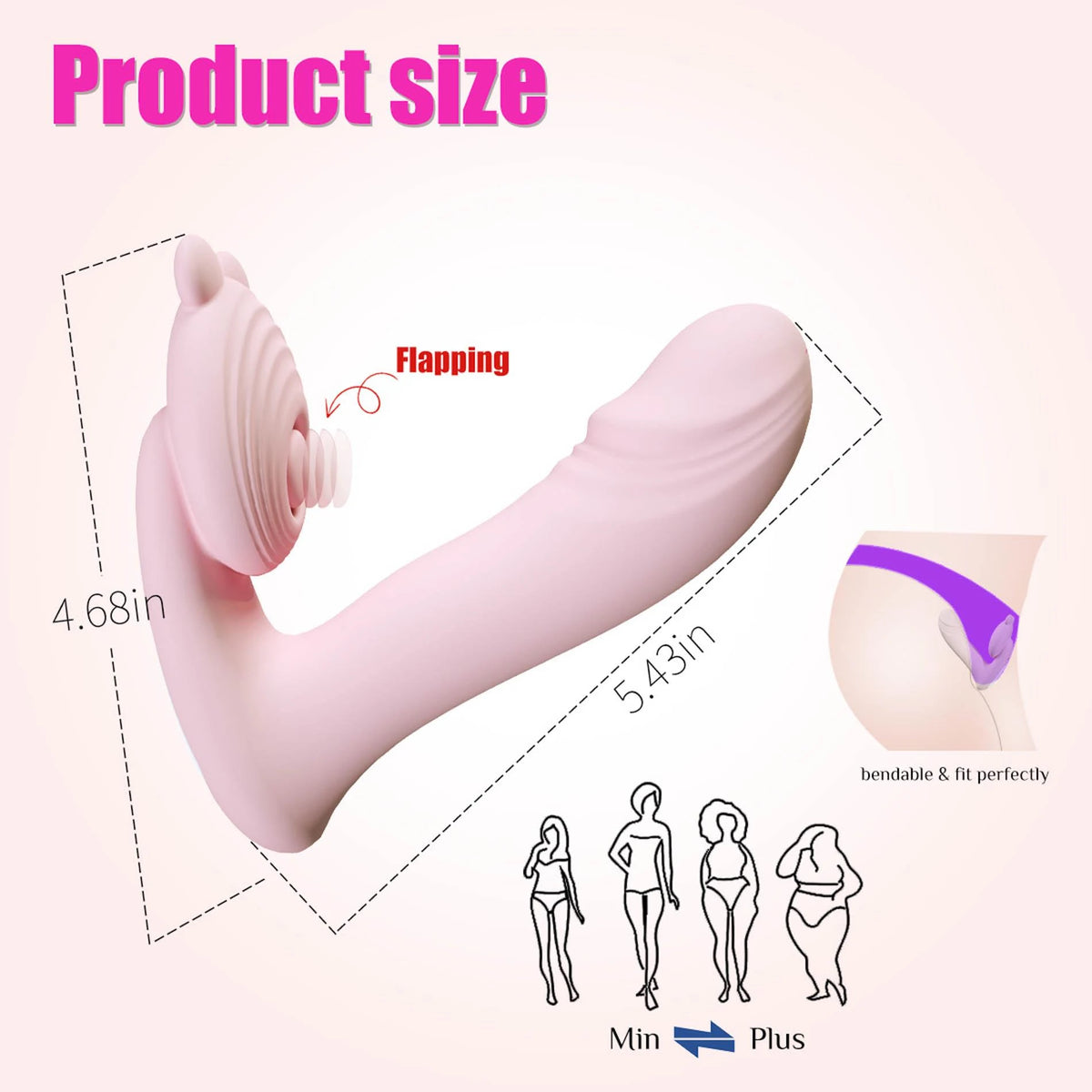 Stimulateur clitoridien 6 fonctions – contrôlé par appli, rechargeable, rose | Favorites