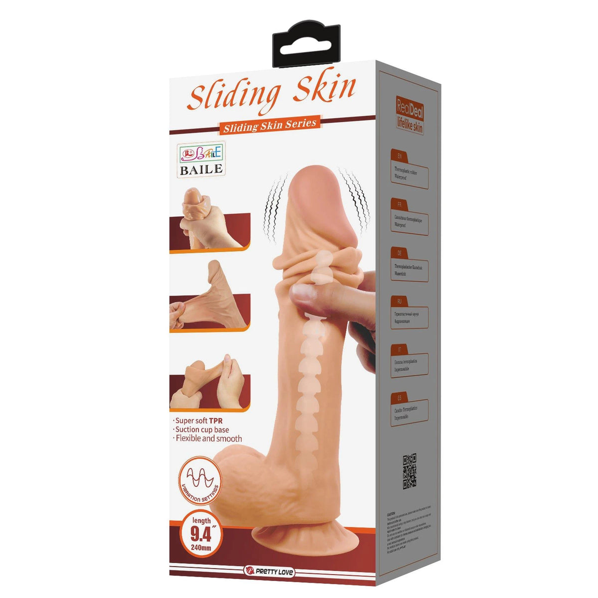 Vibrador realista base – con ventosa, nude | Baile