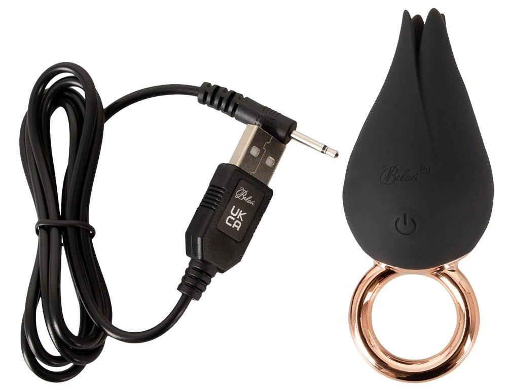 Vibrador de dedo Adv24 Belou 7 funciones – recargable, negro