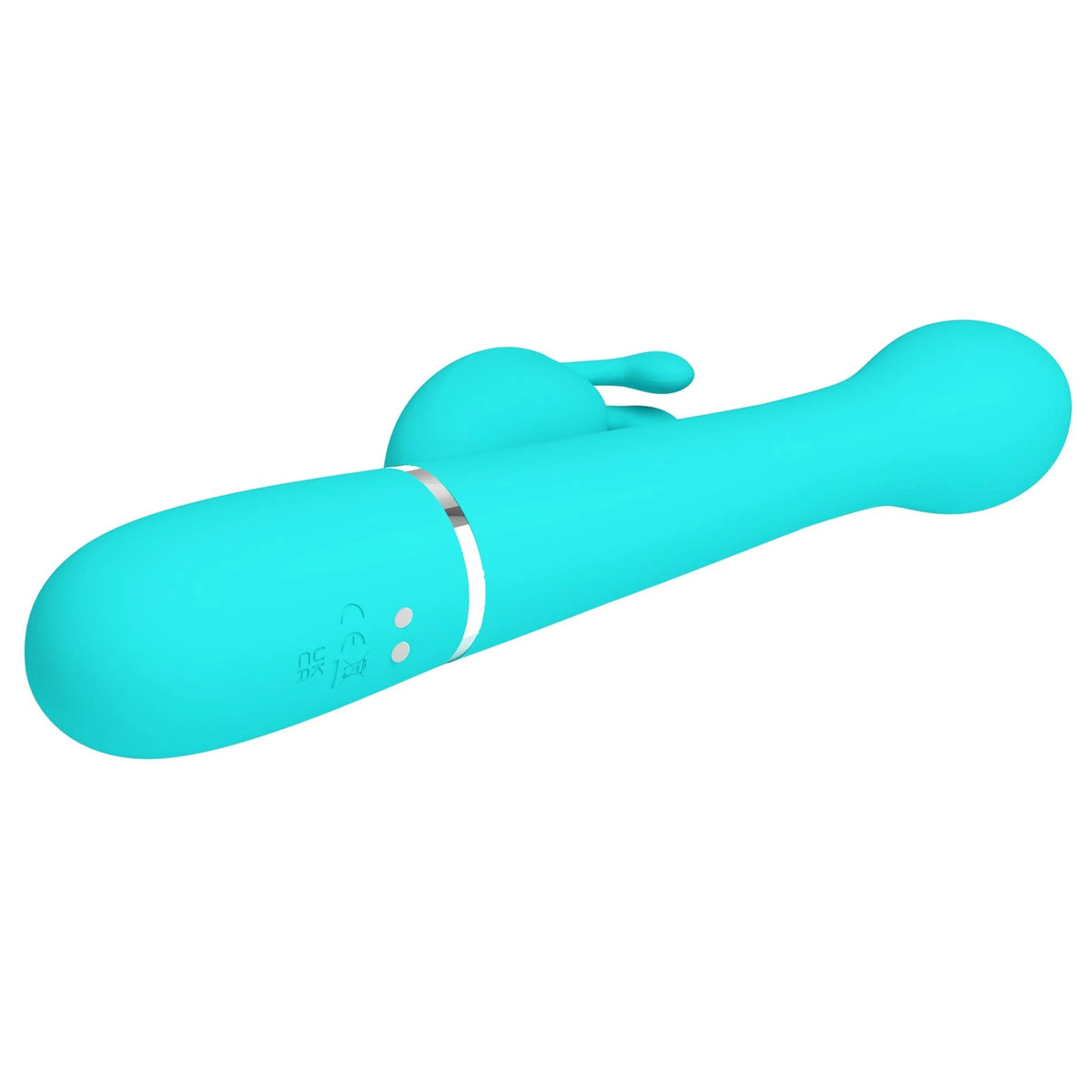 Vibrador rabbit Dejon Twinkled Tenderness 4 7 funções – com impulso, rotativo, azul claro | Pretty Love