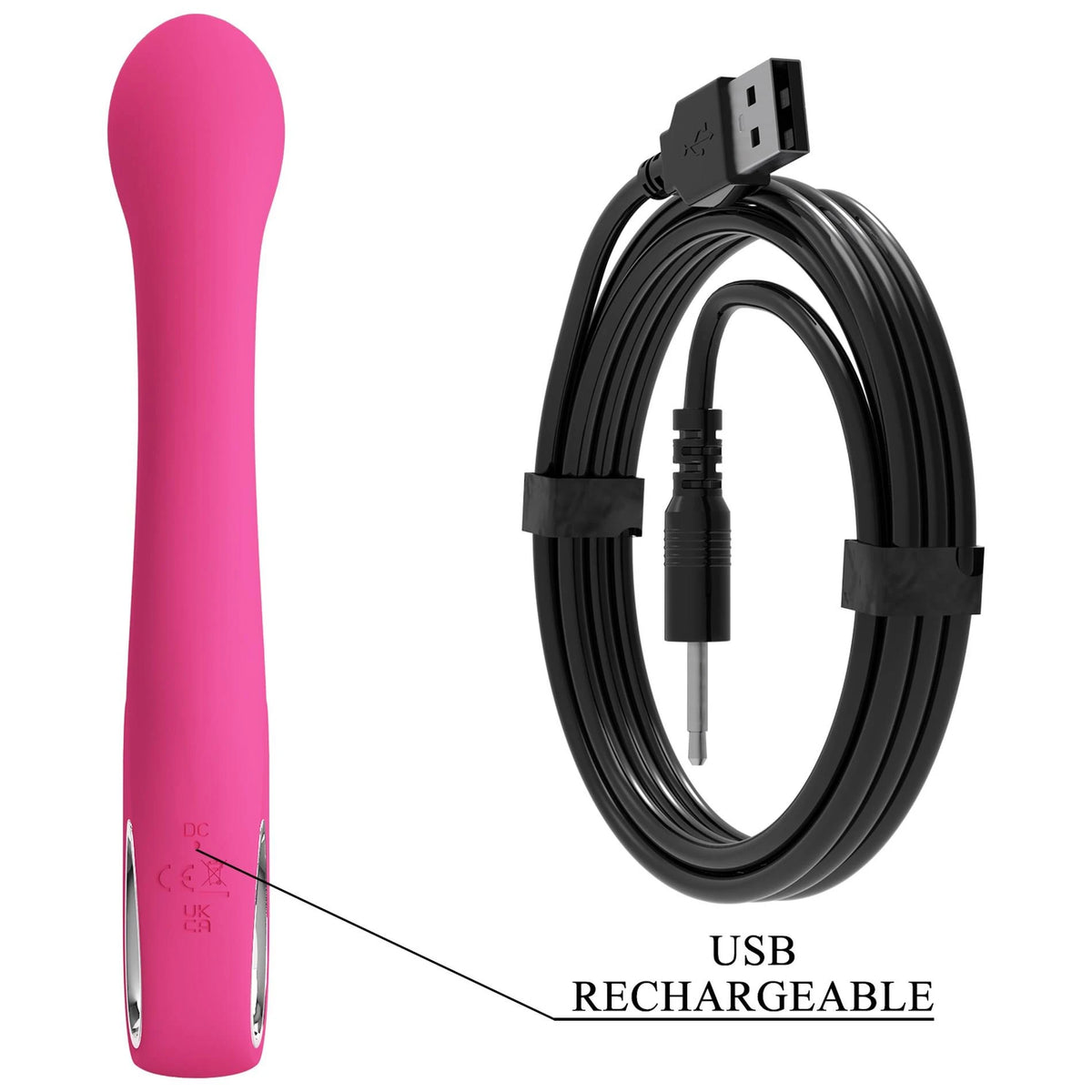 Vibromasseur rabbit Fritz 12 fonctions – fuchsia | Pretty Love