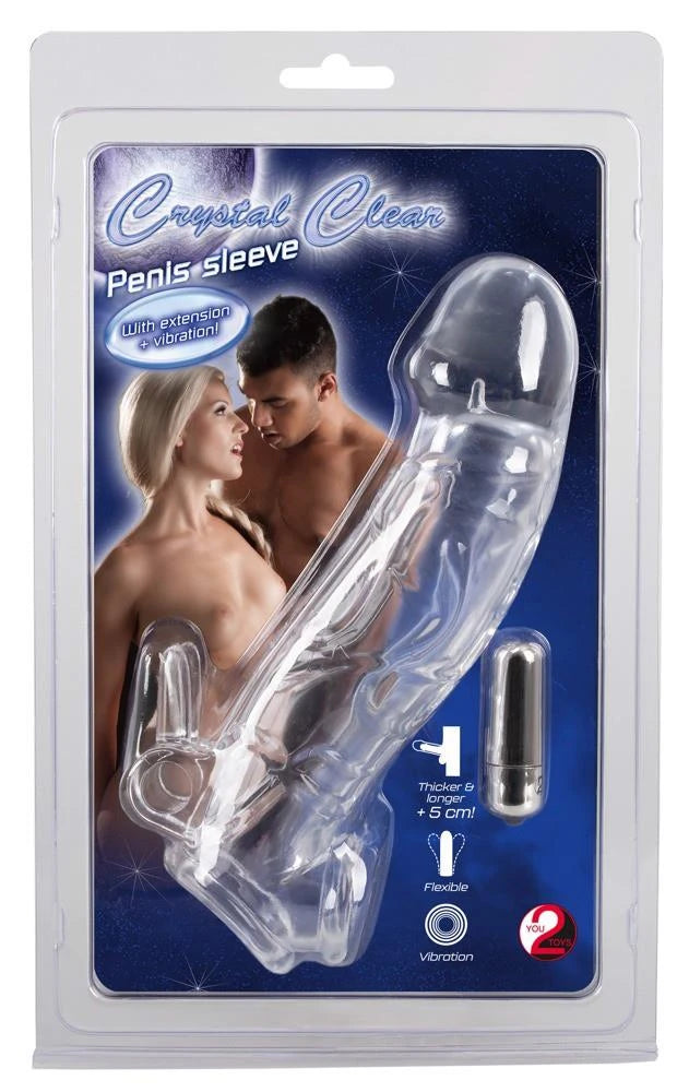 Chrystal Skin Penis Sleeve Vibro