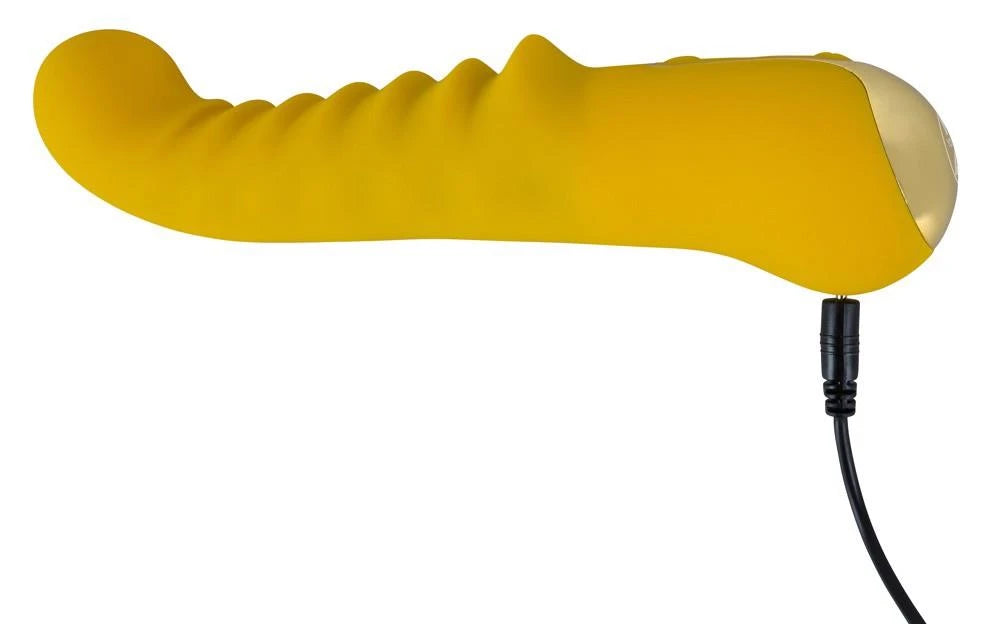 Vibrador ponto G 10 funções – recarregável, amarelo | Your new favourite