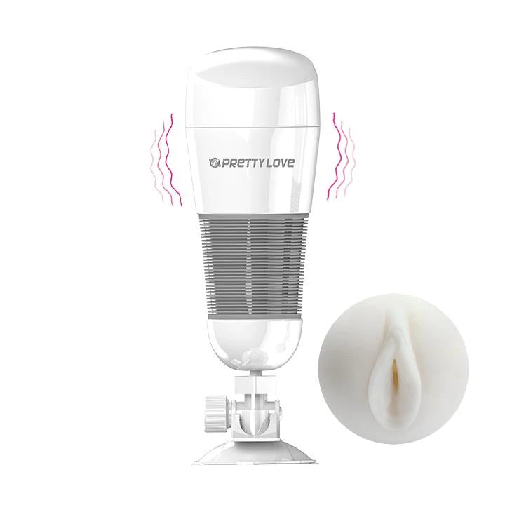 Masturbatore Hedy – vibrante, bianco | Pretty Love