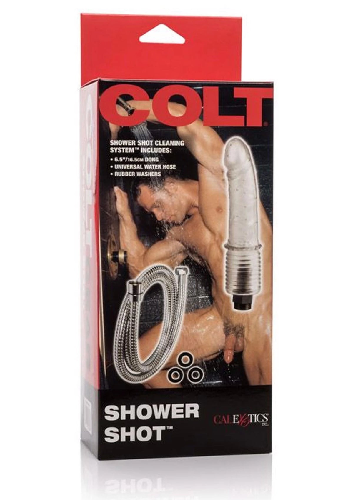 Dildo realistico Colt Shower Shot – trasparente | Calexotics