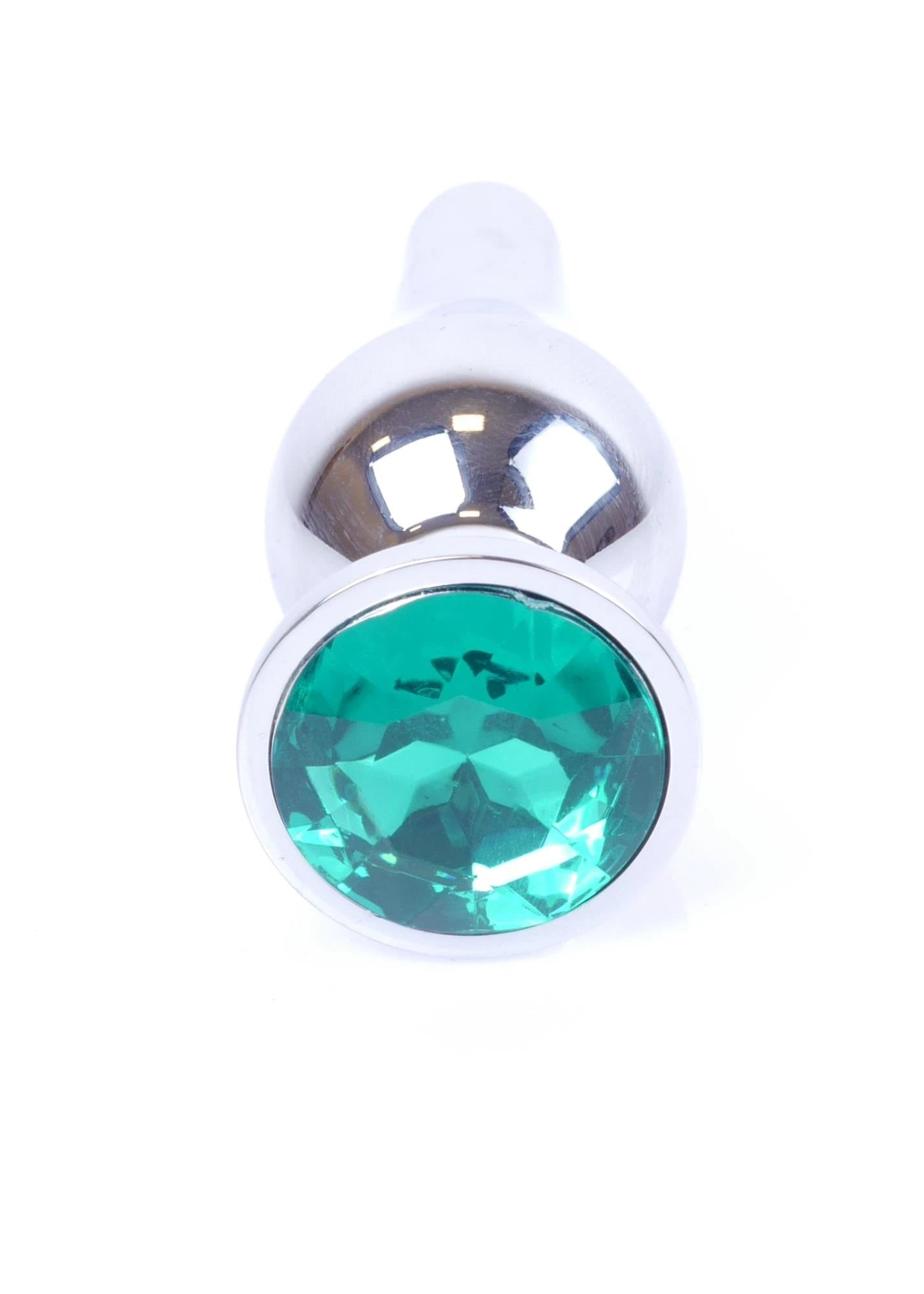 Plug-Bijoux Argent BUTT PLUG- Vert