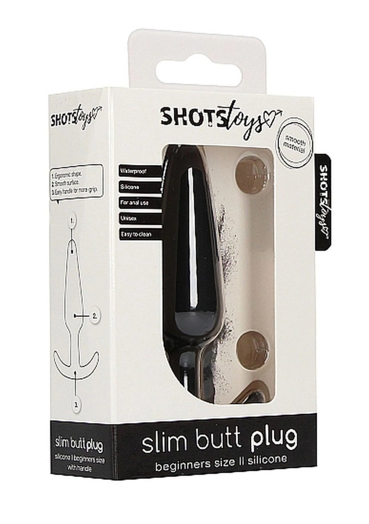 Butt plug – black | Shots Toys