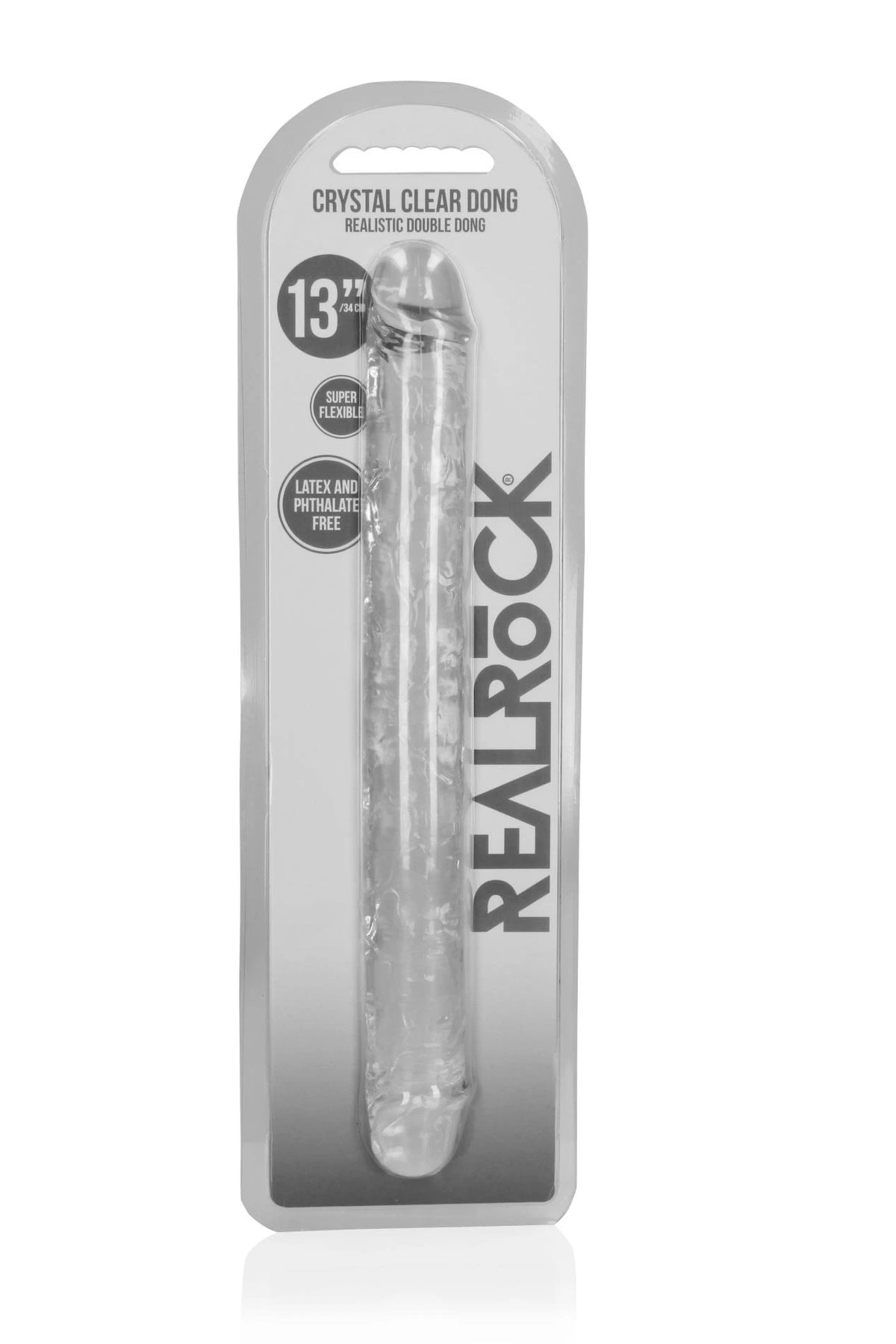 Consolador – doble, transparente 3.8 cm | RealRock