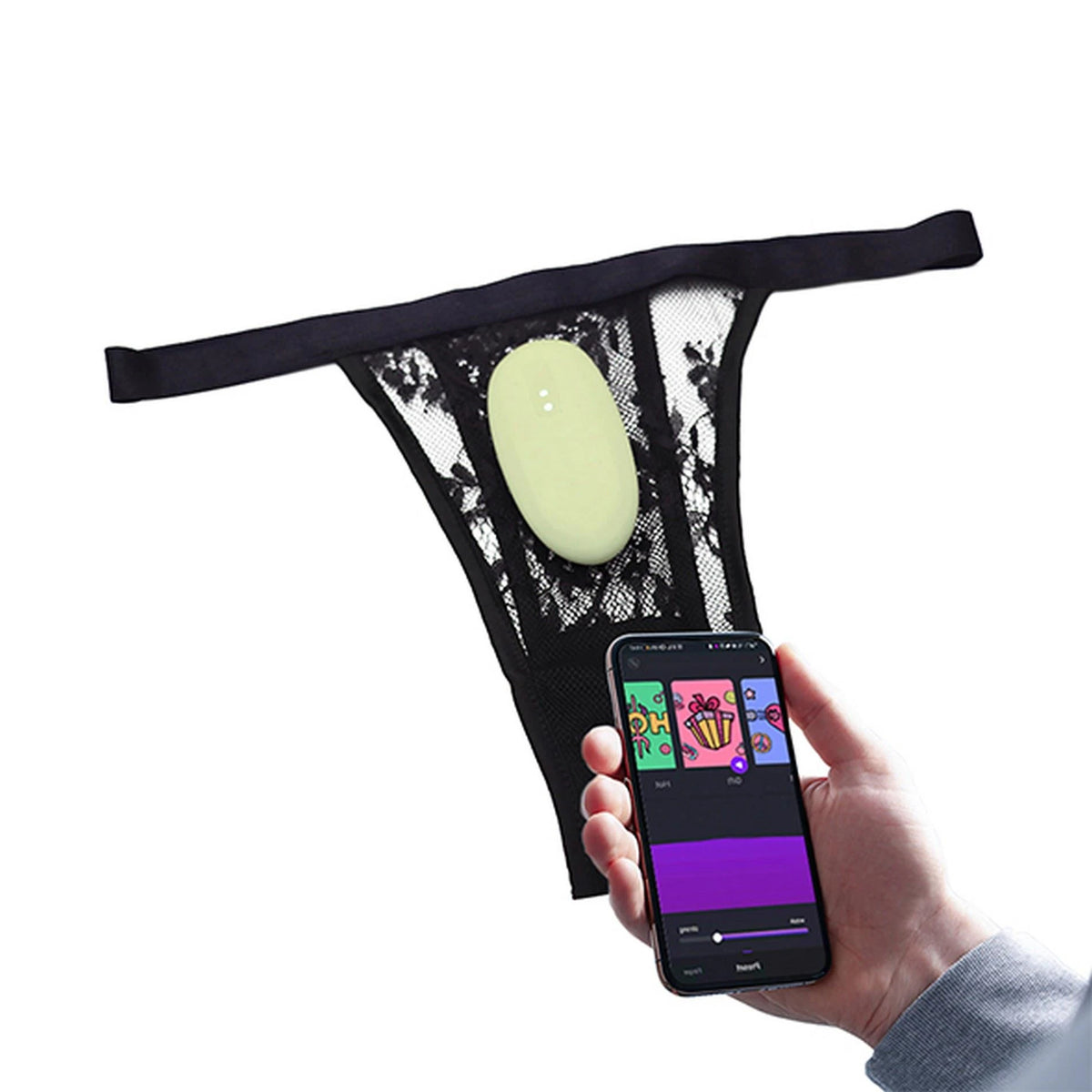 Stimolatore clitorideo NYX Smart – controllo da app, verde | Magic Motion