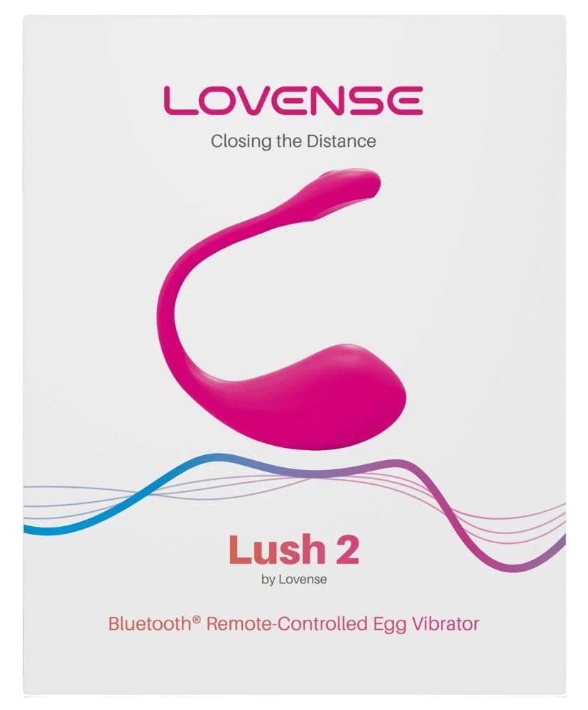 Vibrating egg Lush 2 18 cm – app-controlled, pink | Lovense