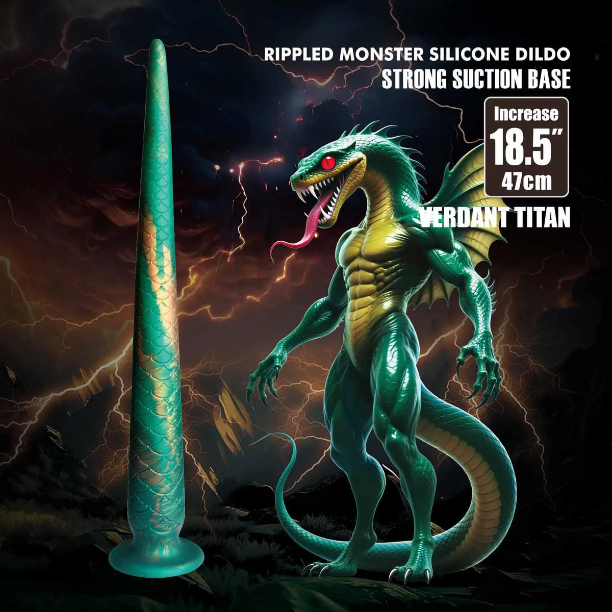 Dildo Monsters Verdant Titan Rippled | Power