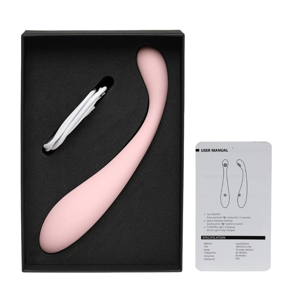 Vibratore punto G Blush – ricaricabile, rosa | INTY Toys