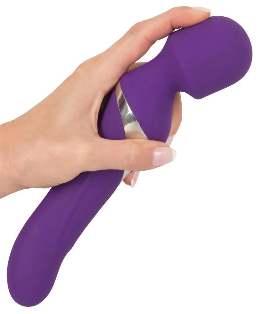 Massaggiatore wand Pearl 7 funzioni – ricaricabile, viola | JAVIDA