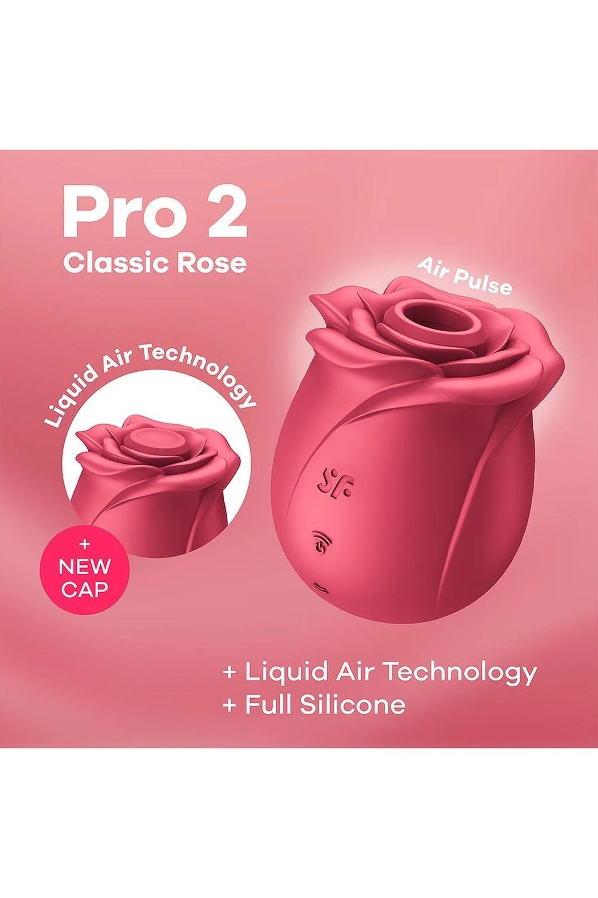 Stimolatore clitorideo Pro 2 – ricaricabile, rosso | Satisfyer