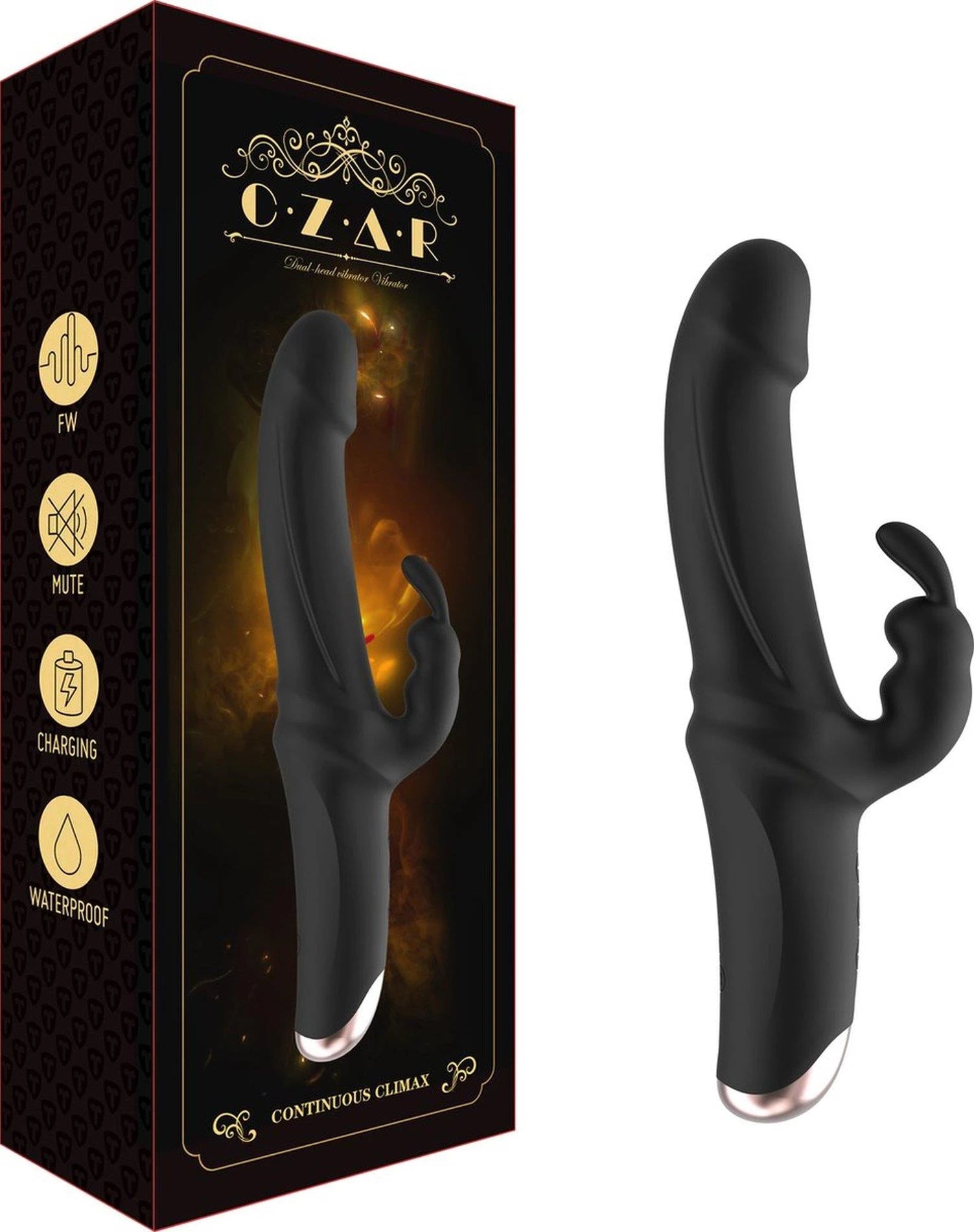 Power Escorts - BR308 - Vibrateur point G Czar - Silicone - 10 vitesses