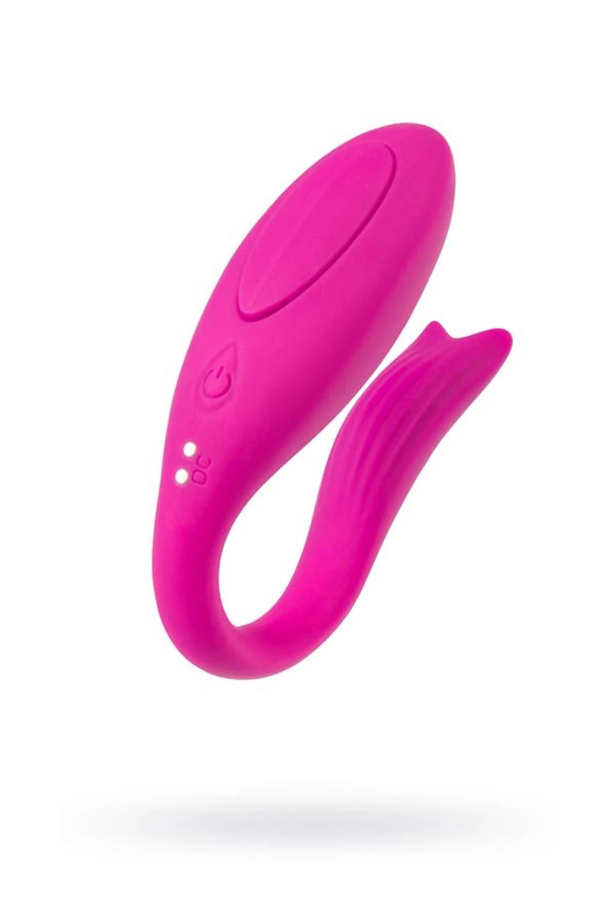 A-TOYS Vibrateur pour couples Dolphy, silicone, rose, 9,6 cm