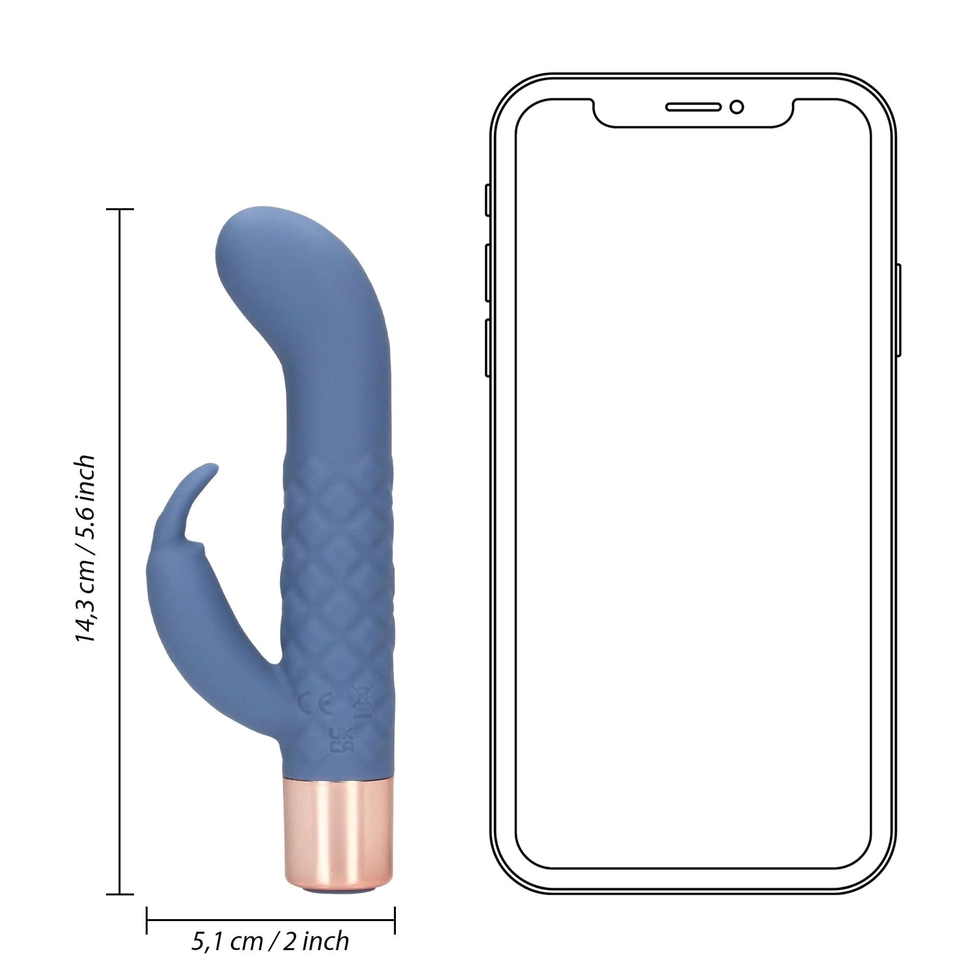 Mini Rabbit Vibrator - Blue Horizon