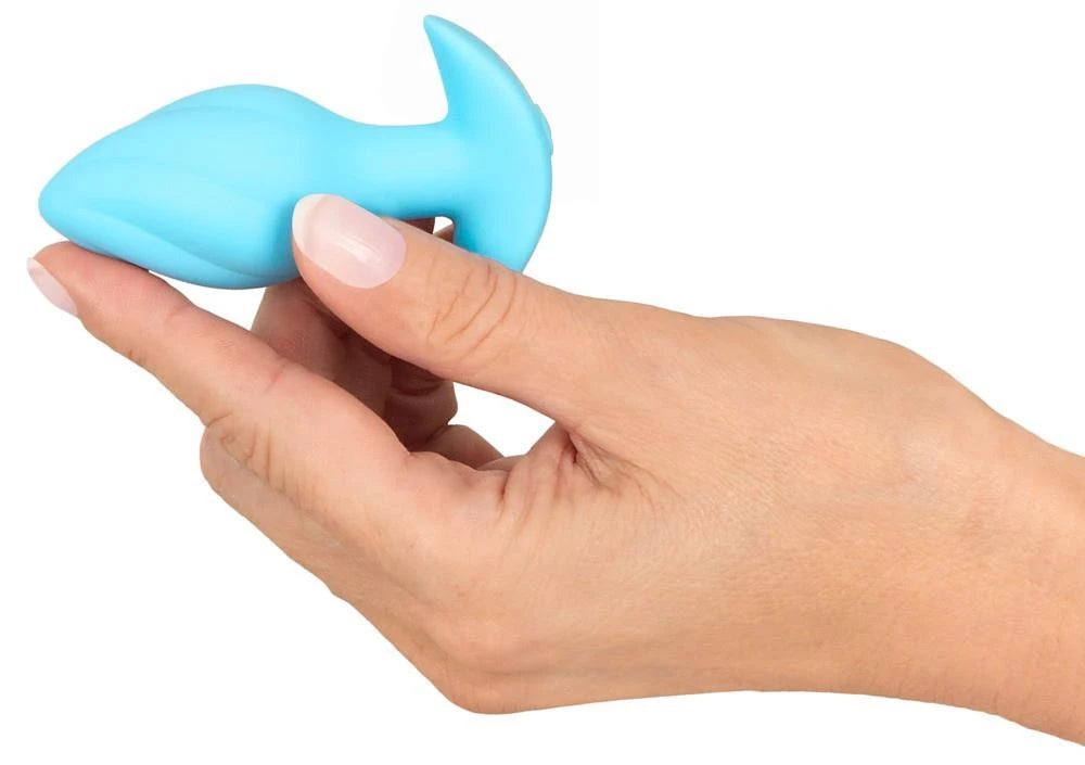 Plug anal 7 funciones – vibrador, recargable, azul | Cuties