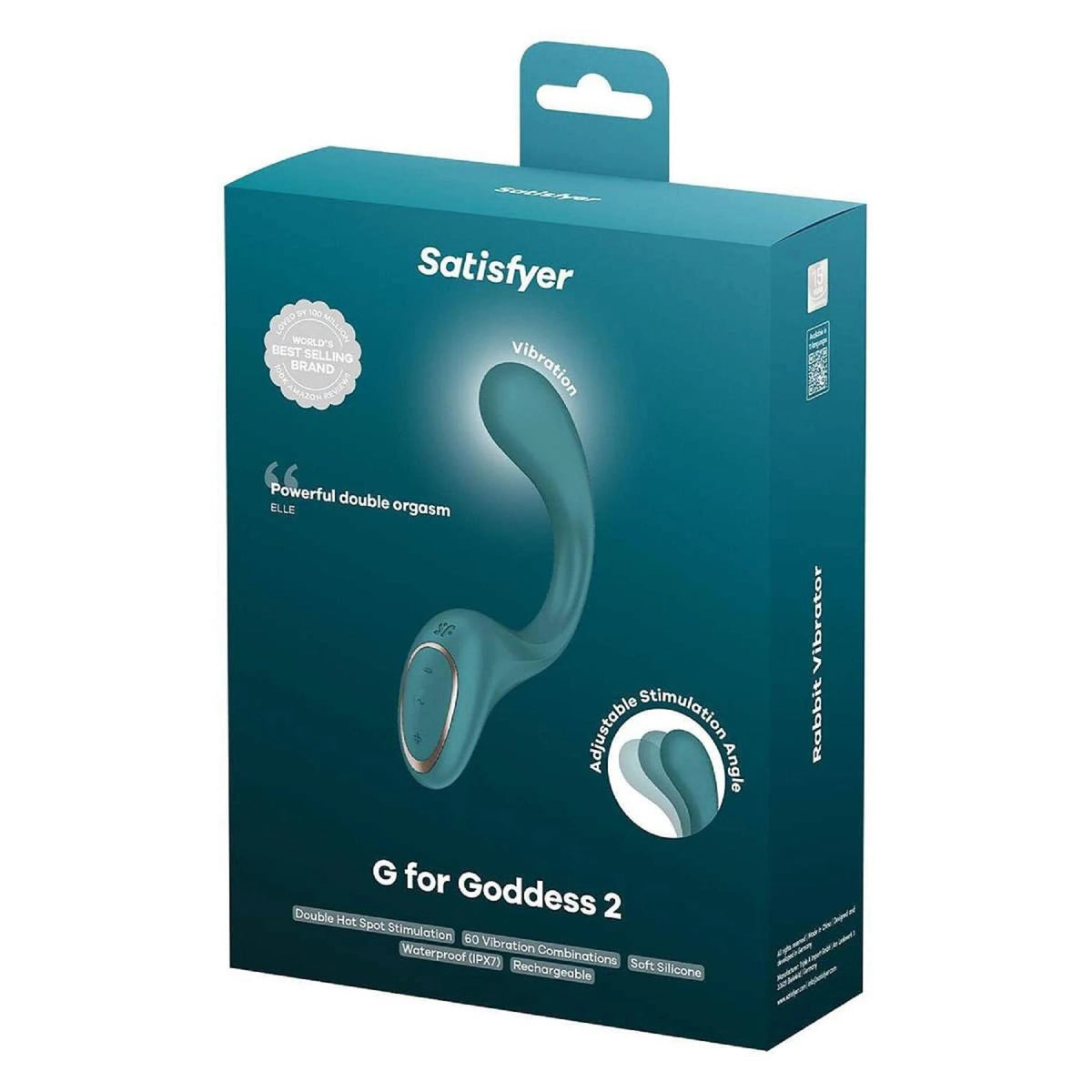 Vibratore punto G Goddess 2 – ricaricabile, verde | Satisfyer