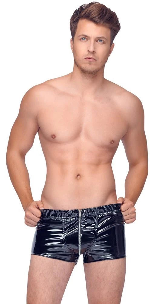 Men's pants – wetlook, black 28903301712 | Black Level