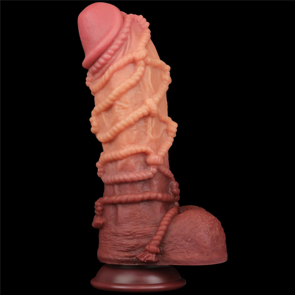 Acessório BDSM Platinum – com ventosa, duplo 27 cm | Lovetoy
