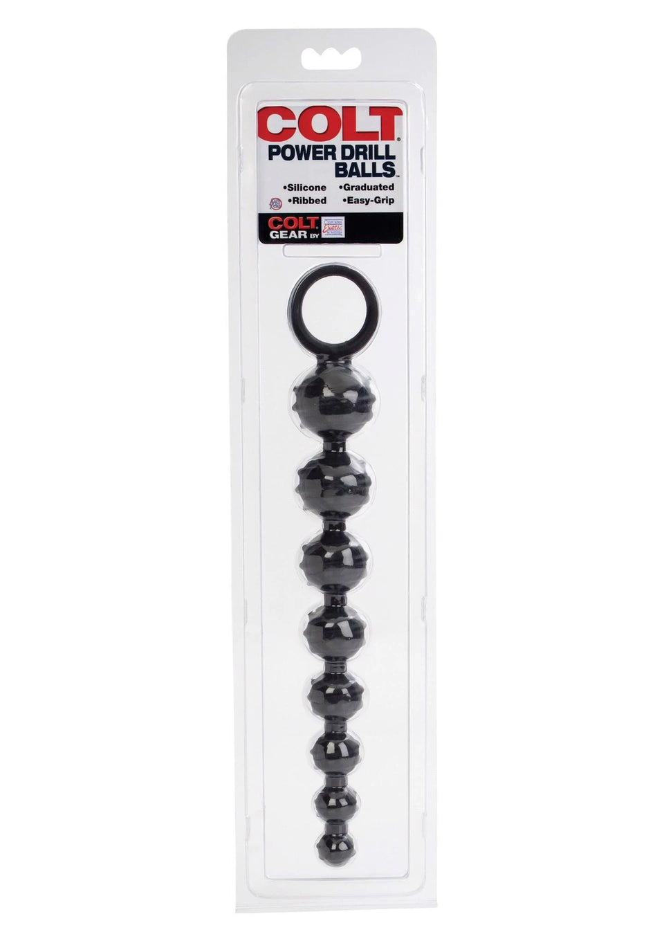 Bolas anais Colt Drill – preta | Calexotics