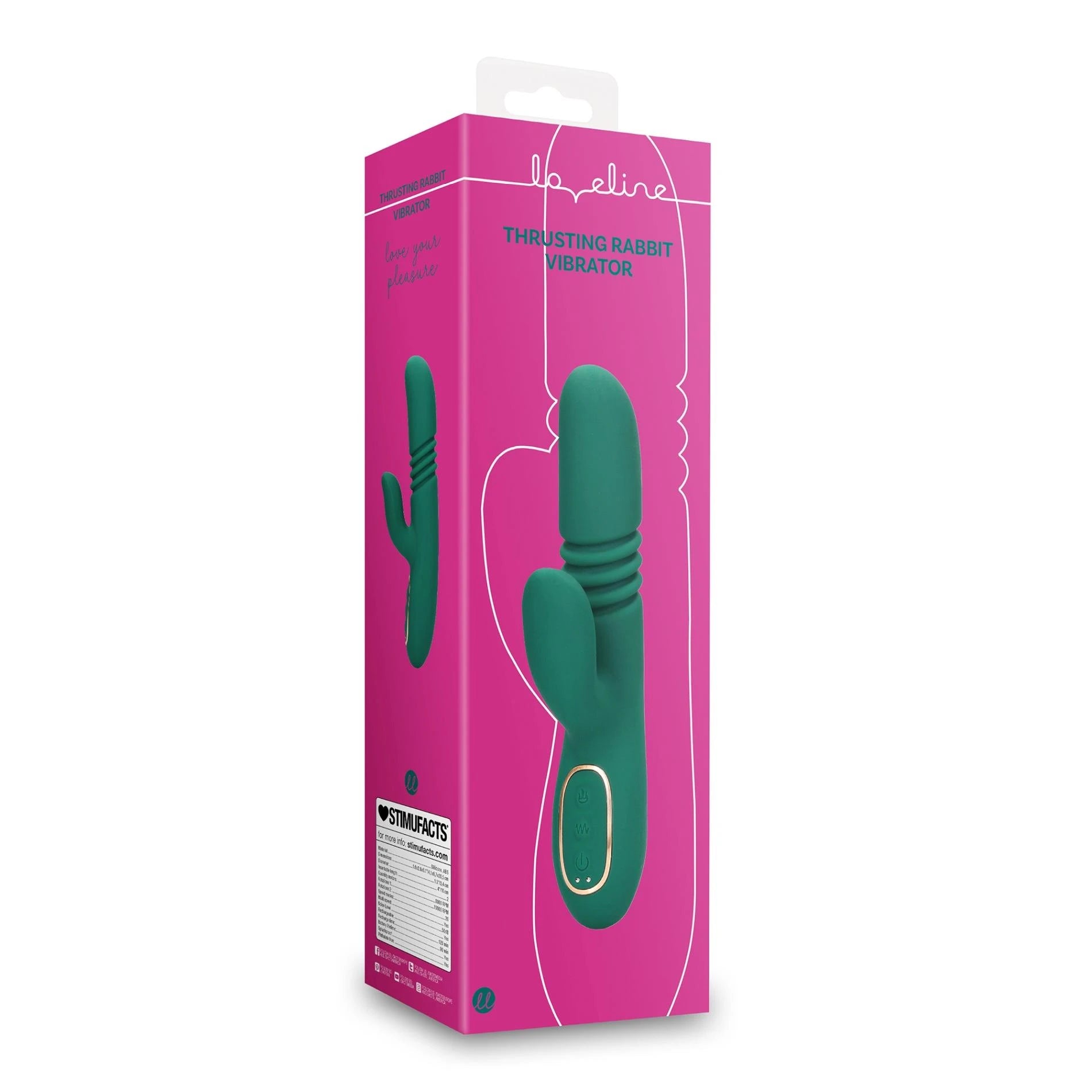Thrusting and Warming Rabbit Vibrator - Ancient Sea