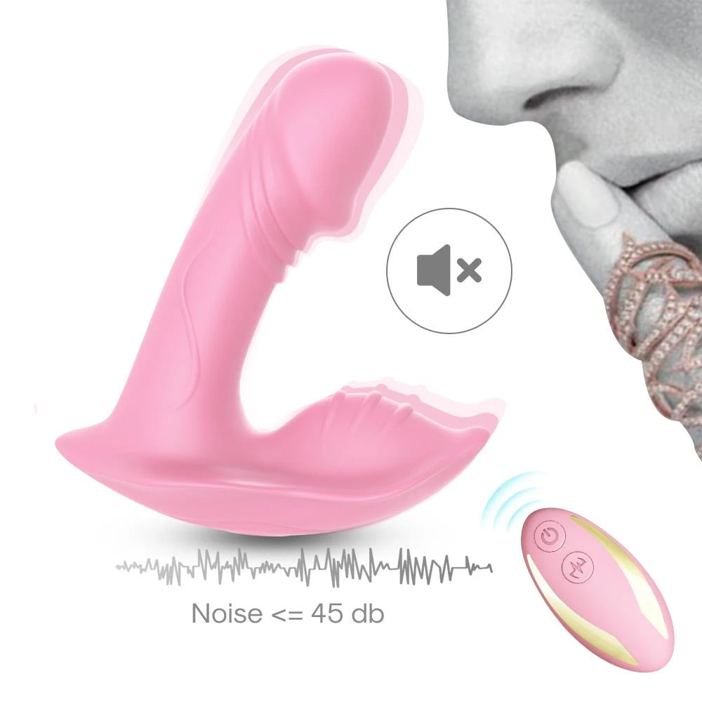 Vibromasseur point G Whistle 9 fonctions – avec télécommande, rechargeable, rose | Favorites