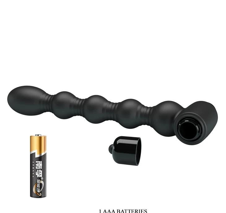 Plug anale Lynn 10 funzioni – vibrante, nero | Pretty Love