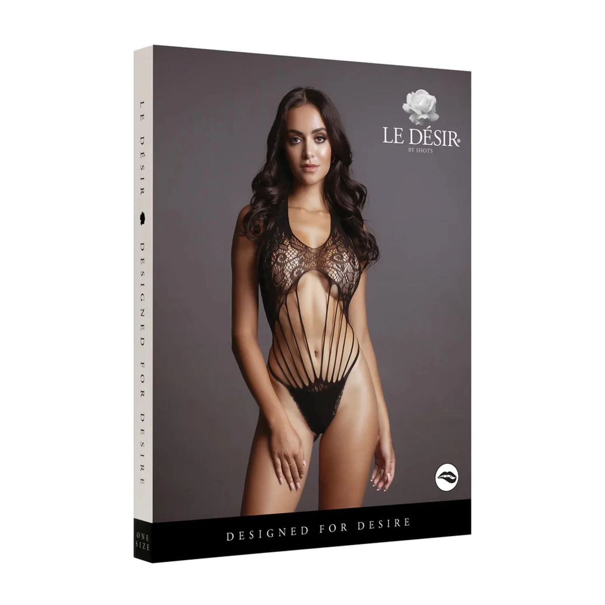 Body – csipke, nyakpántos, fekete | Le Désir