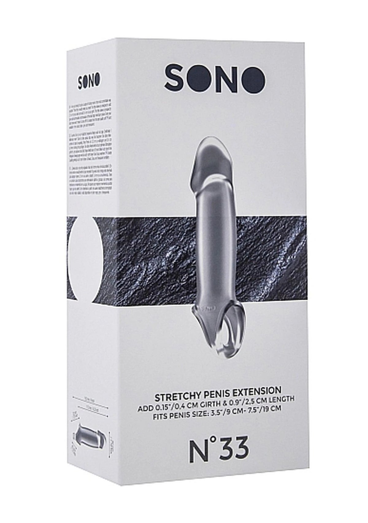 Guaina per il pene No.33 Elastic 15.2 cm – trasparente | Sono
