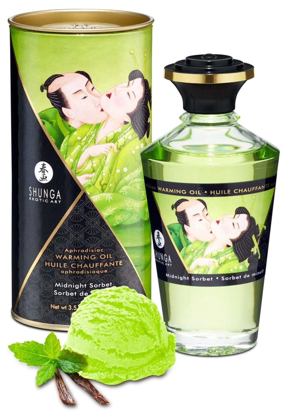 Prodotto per massaggio Midnight Sorbet – riscaldante | Shunga