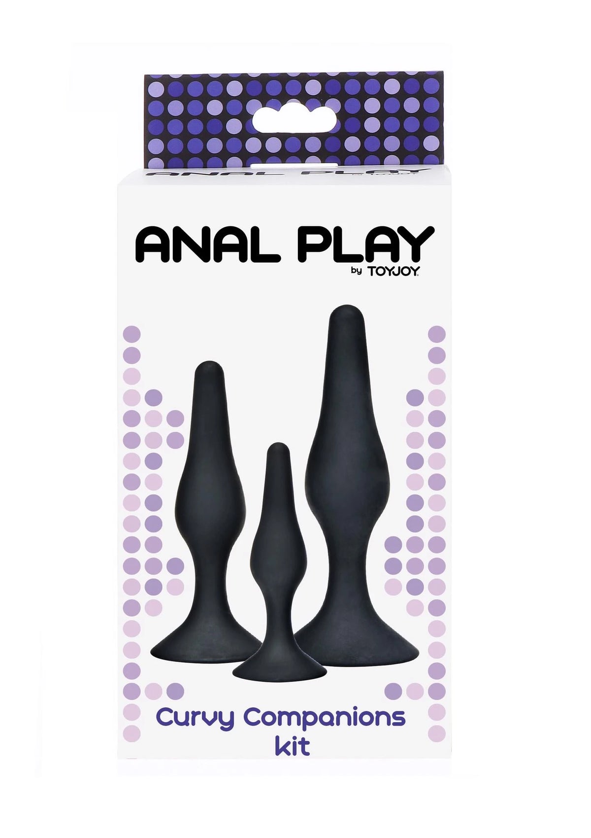 Plug anale Curvy Companions – taglie forti, nero | ToyJoy