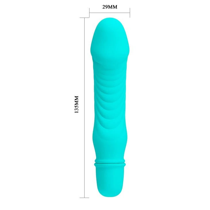 Mini vibratore Stev 10 funzioni – azzurro | Pretty Love