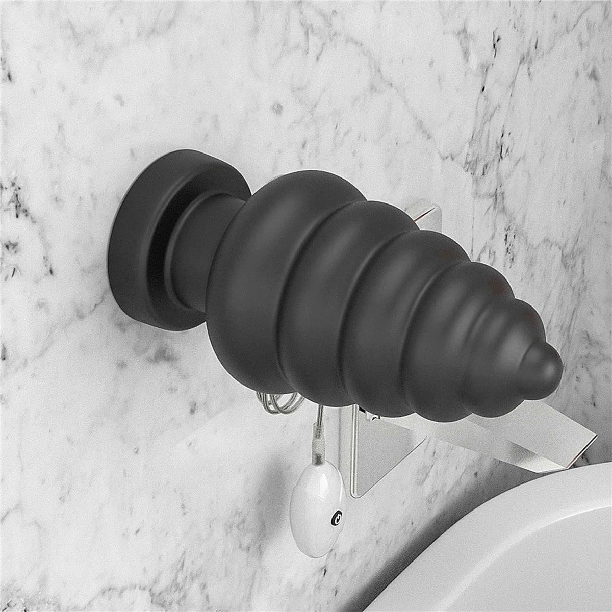Butt plug 7″ King Sized Cracker 3 speeds – vibrating, remote control, black | Lovetoy
