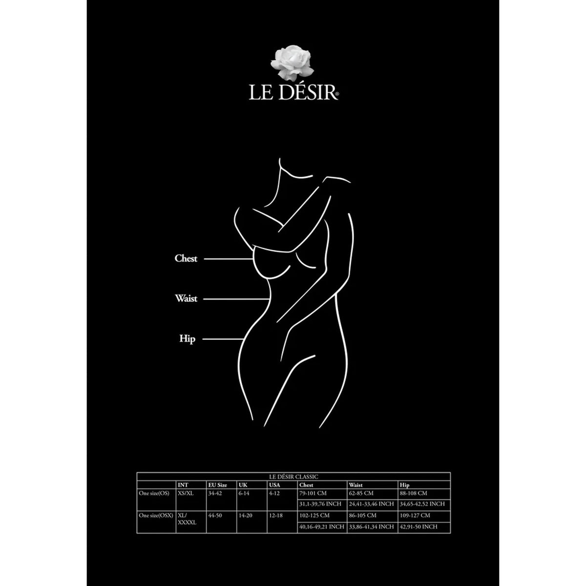 Reggicalze Garterbelt – nero 36-DES053BLKOS | Le Désir