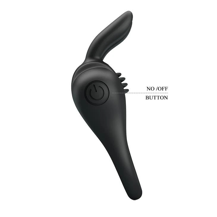 Anello fallico Davion – vibrante, nero | Pretty Love