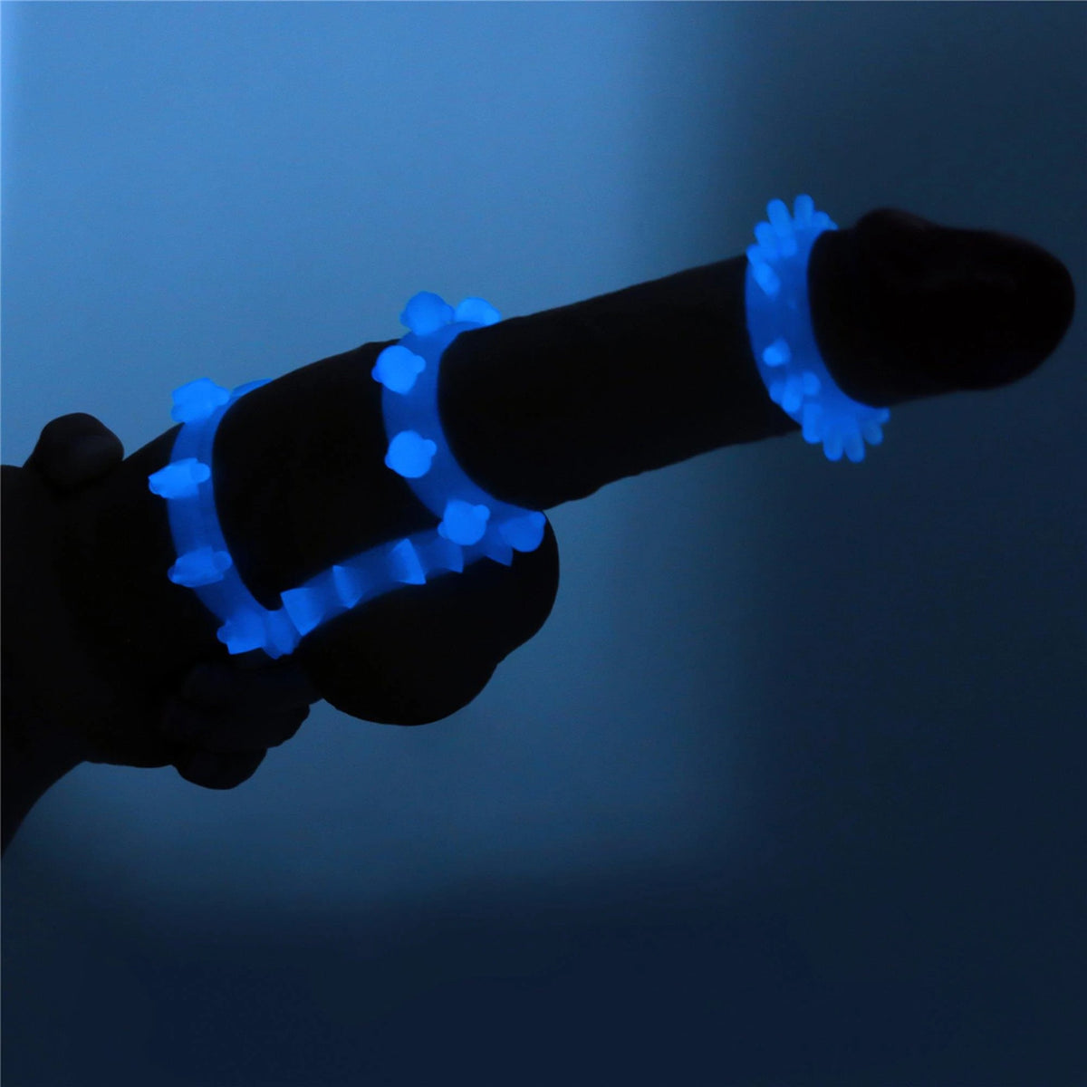 Anello fallico Lumino Play – vibrante, blu 10-LV343011 | Lovetoy