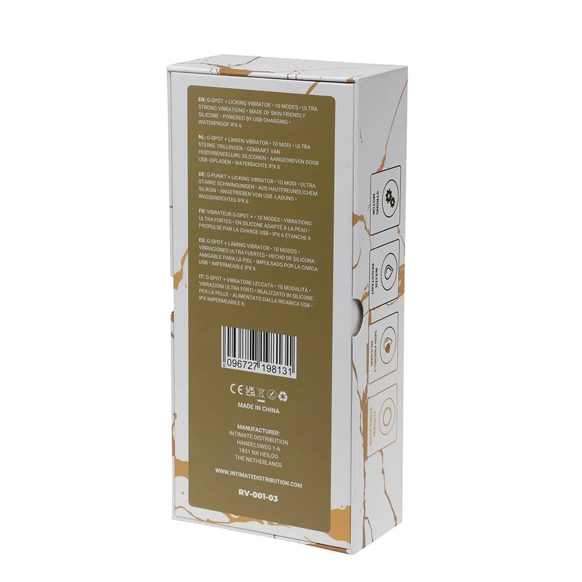 Vibromasseur point G Licking 10 fonctions – rechargeable 57-RV-001-03 | Rouge Velvet