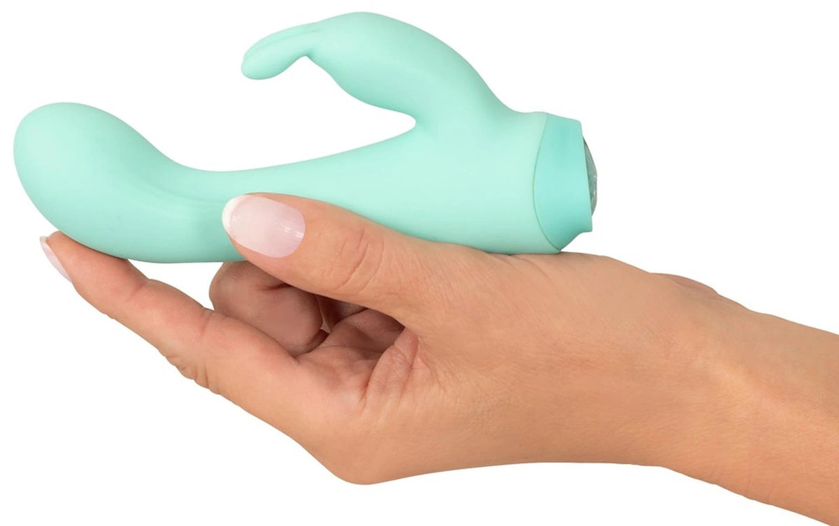 Mini vibratore 13.6 cm – ricaricabile, verde | Cuties