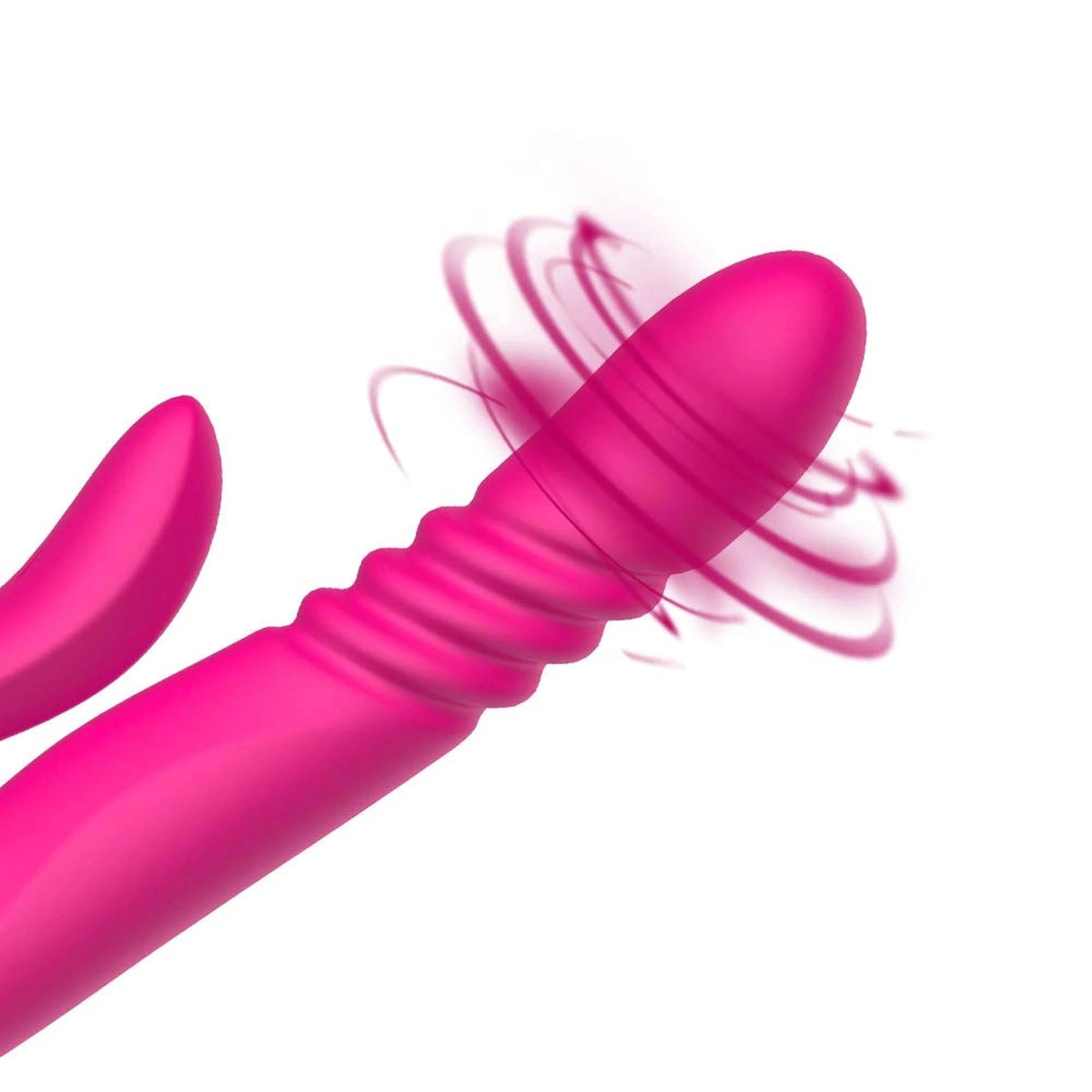 Vibromasseur rabbit Twirling Thruster 3 vitesses – rechargeable, chauffant, fuchsia | Favorites