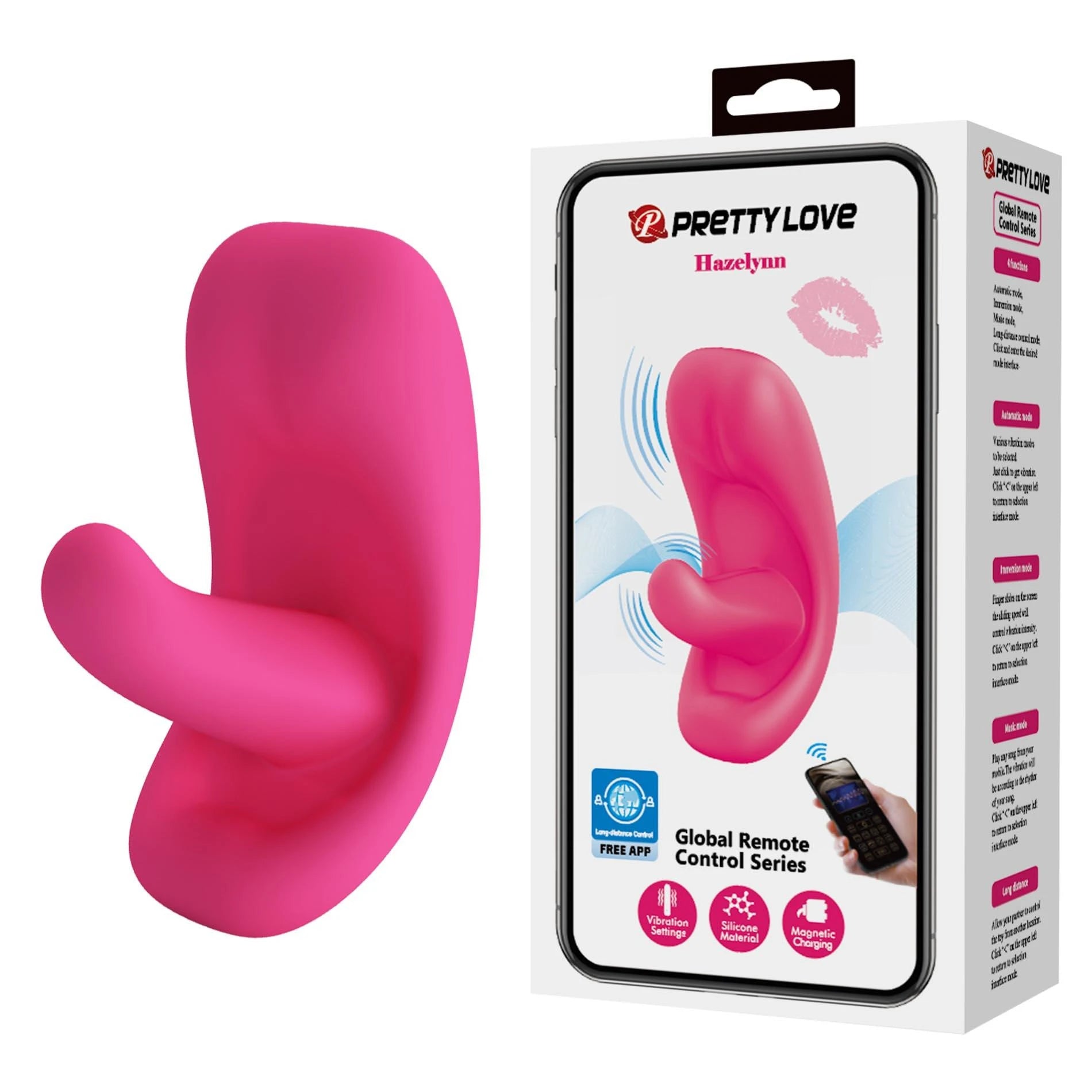 Vibromasseur télécommandé Pretty Love Hazelynn