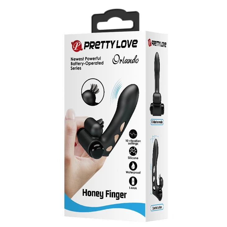 Vibromasseur pour doigt Orlando 10 fonctions – vibrant | Pretty Love