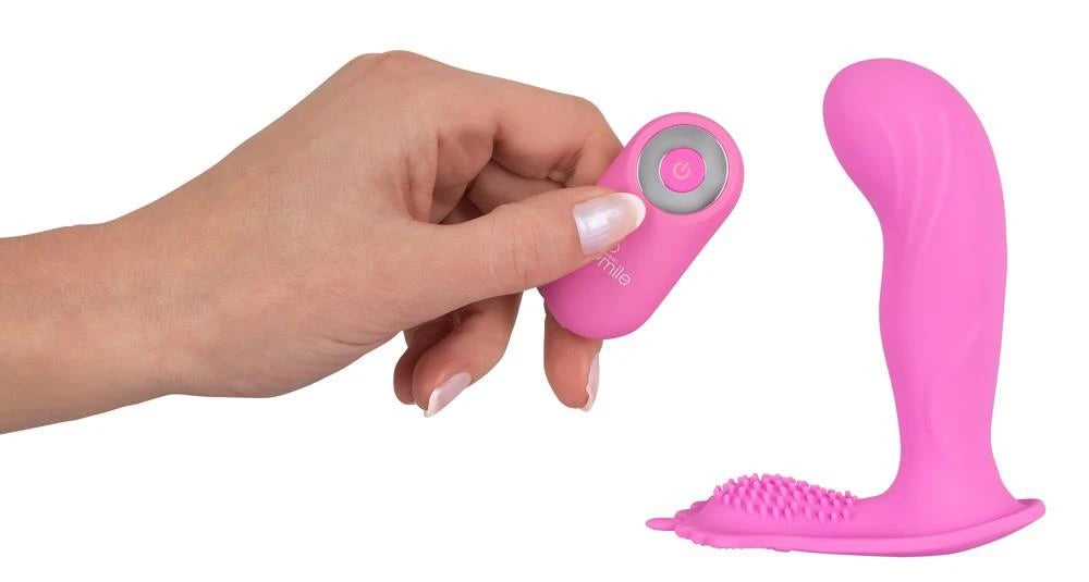 G-spot vibrator 10 functions – remote control, pink 11.7 cm | Sweet Smile