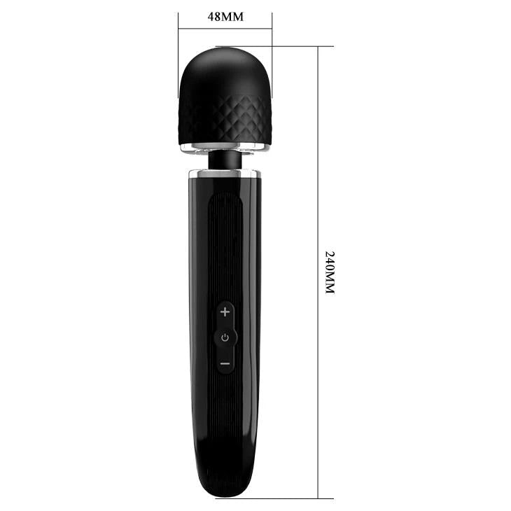 Masseur wand 7 fonctions – rechargeable, noir BI-014848 | Pretty Love