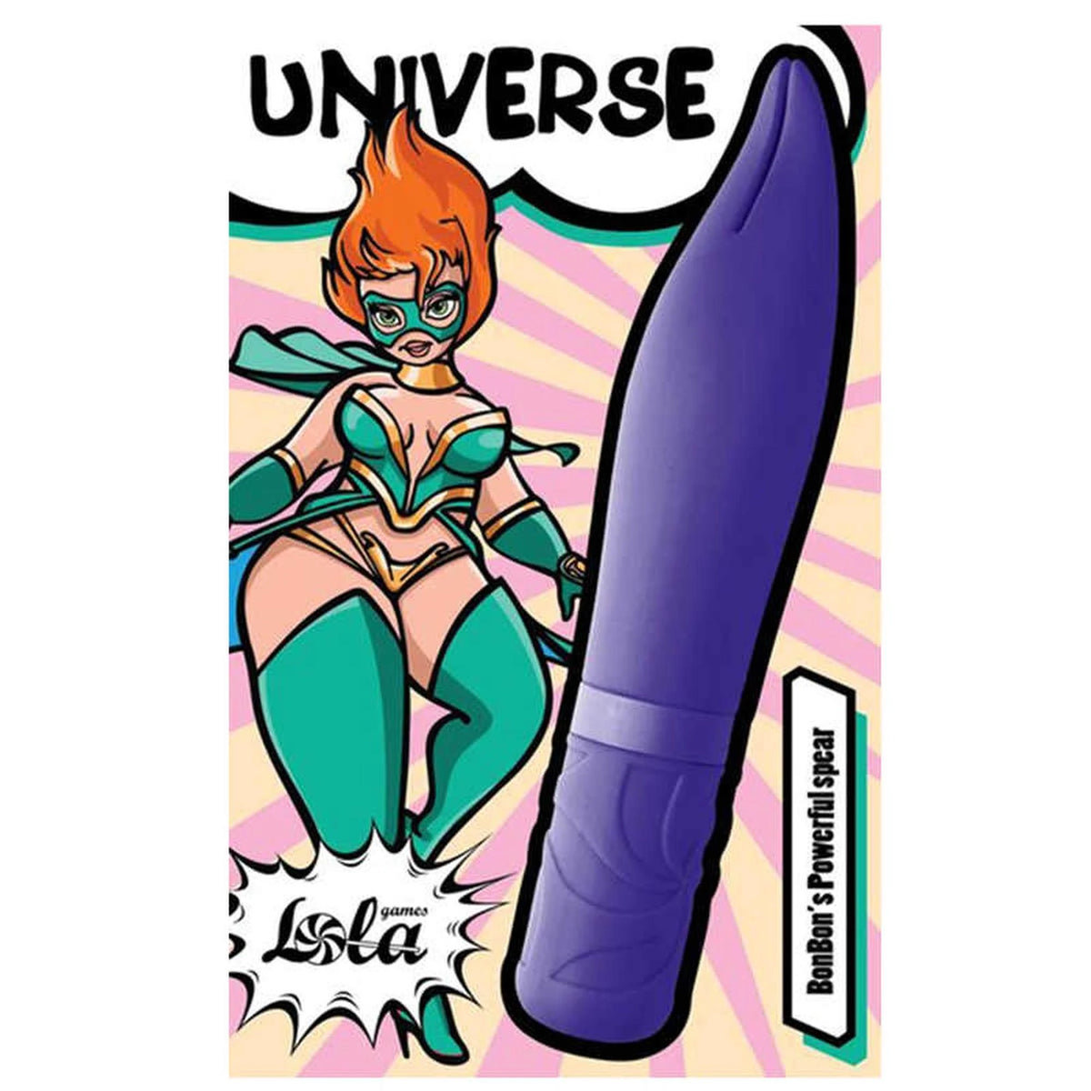Mini vibrador Universe BonBon's Spear 10 funções – recarregável, azul | Lola Games